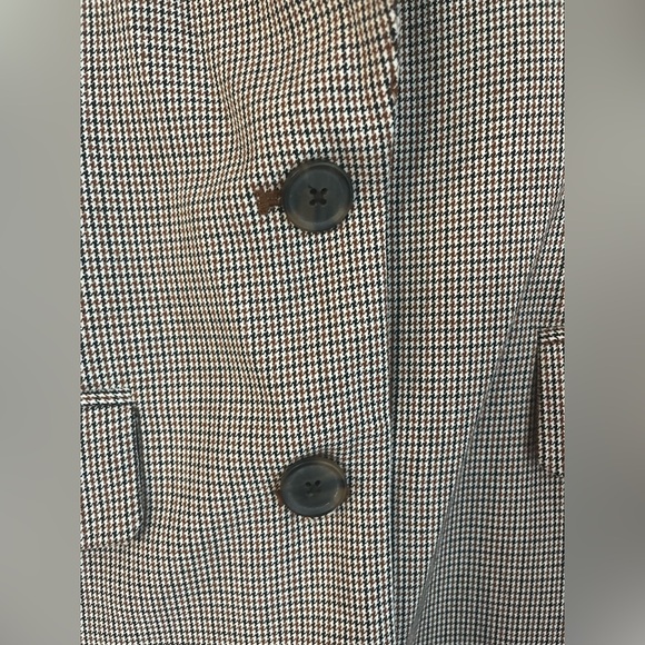 A New Day Womens Extra Small Business Long Sleeve Plaid 2-Button Blazer Jacket - Picture 5 of 8